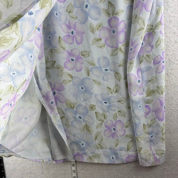 Vintage Joan Leslie Midi Skirt Women's 22W (40" Waist) Floral Feminine READ - Picture 6 of 11